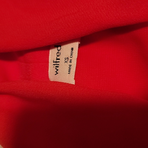 *SOLD* NWT Wilfred Aritzia Sabine Dress Flame Scarlet XS - Picture 5 of 5